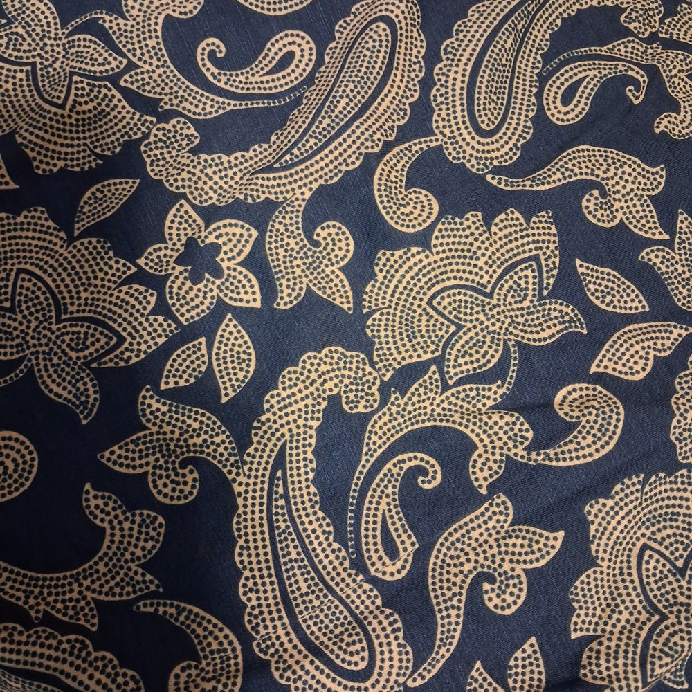 Daniel Rainn Navy and Cream Paisley Blouse - Picture 8 of 8